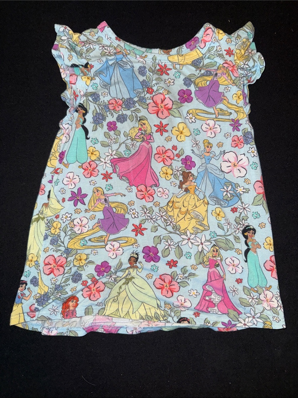 Posh Peanut Disney Floral Princess Print Tank Top
